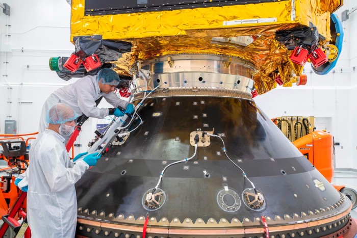Euclid was secured on SpaceX's Falcon 9 rocket ahead of its planned launch on Saturday