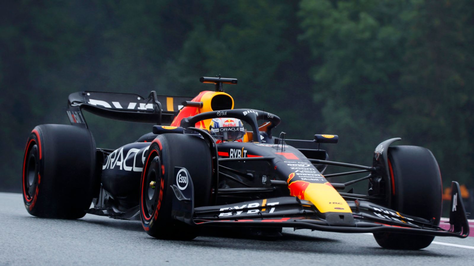 Austrian GP Sprint Shootout: Max Verstappen leads team-mate Sergio Perez as Red Bull lock down Sprint's front row