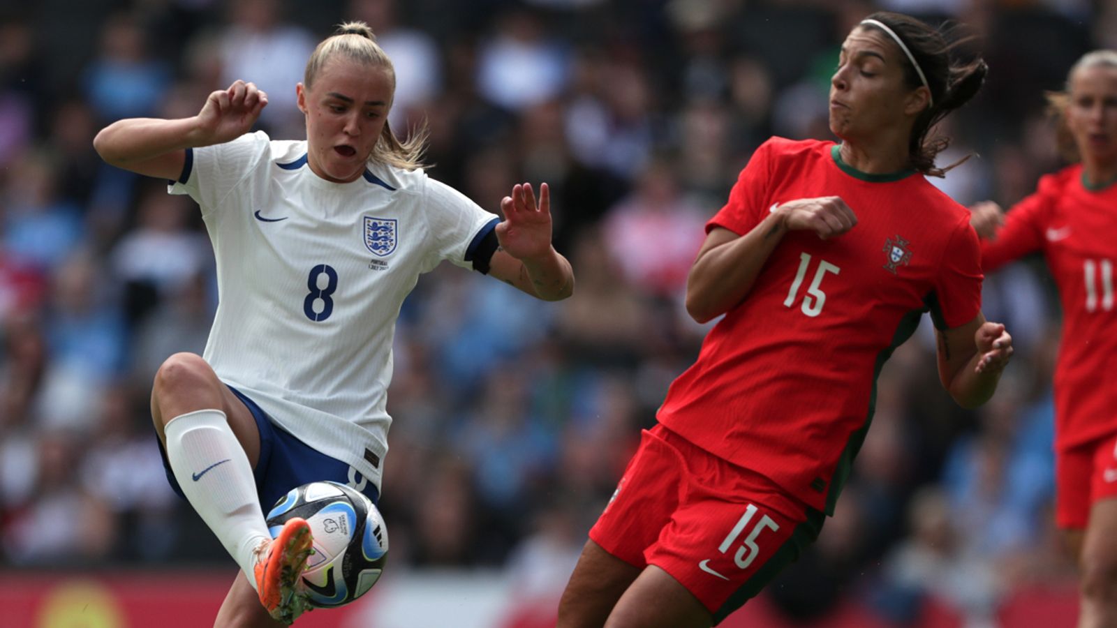 England 0-0 Portugal: Georgia Stanway and Lucy Bronze hit the woodwork but Lionesses hold on in World Cup warm-up